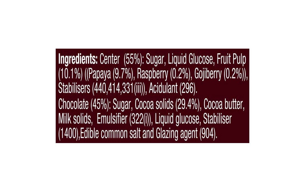 Hershey's Exotic Dark Raspberry & Goji Flavored Center Chocolate   Pack  100 grams